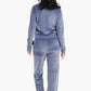 Carina Petrol Blue Collared Pyjama Set