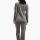 Carina Dark Grey Velvet Pyjama Set