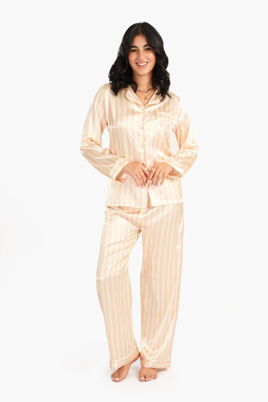 Carina Elegant Satin Pyjama Set