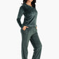 Carina Olive Collared Pyjama Set