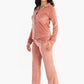 Carina Plain Velvet Pyjama Set