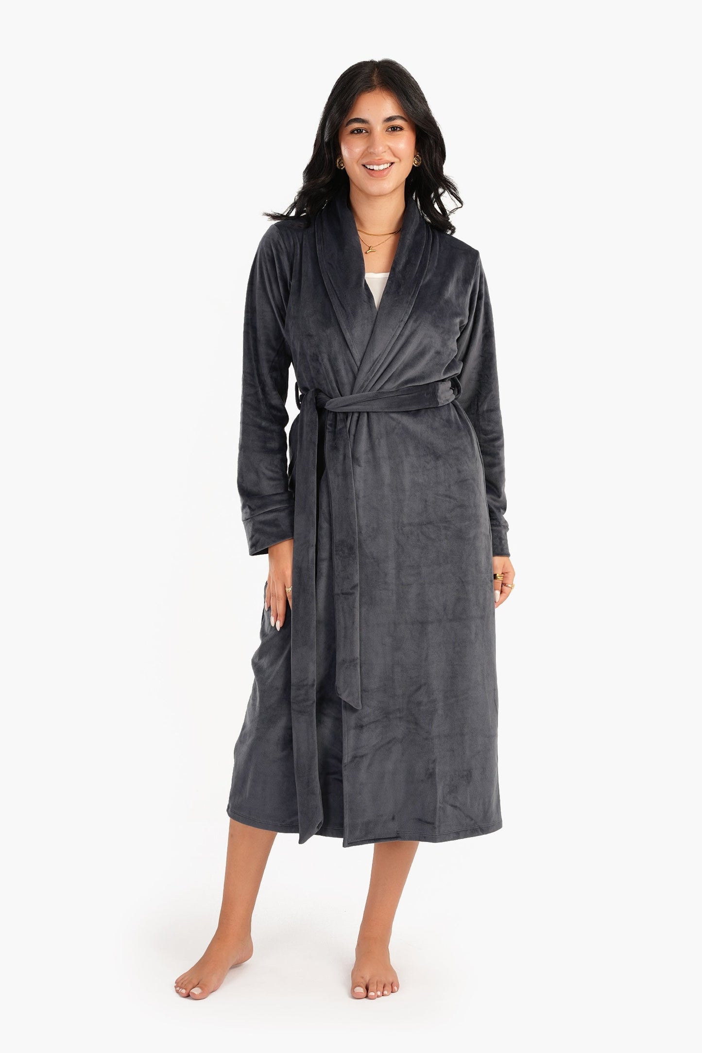 Carina Velvet Shawl Collar Robe