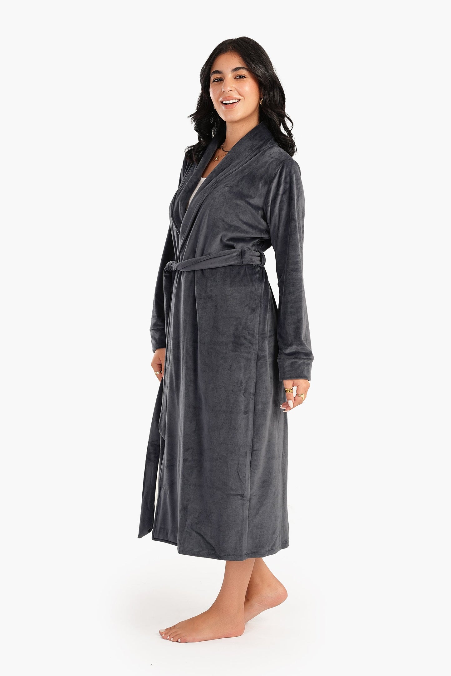 Carina Velvet Shawl Collar Robe