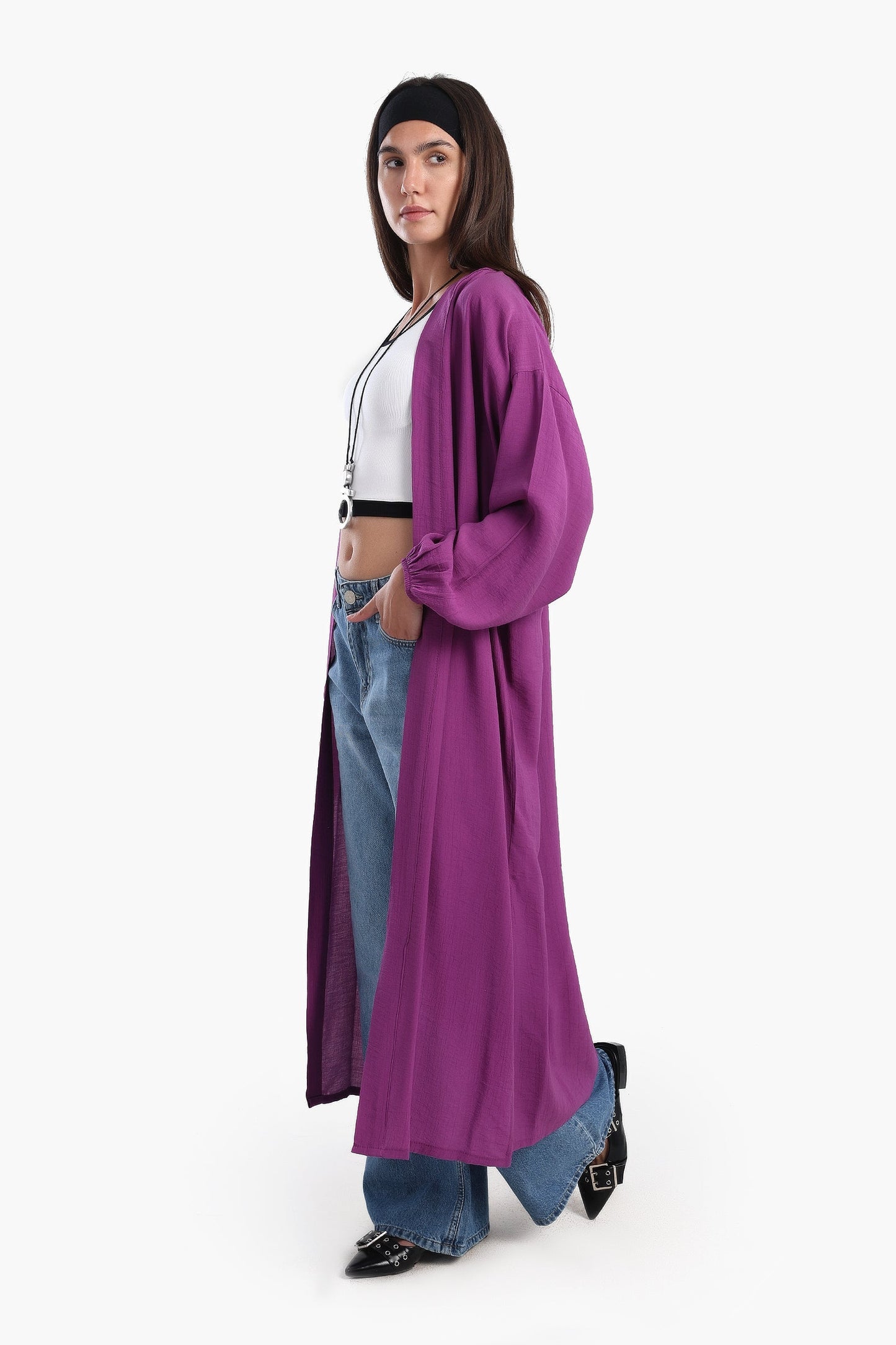 كارديجان صيفي بأكمام مرنة