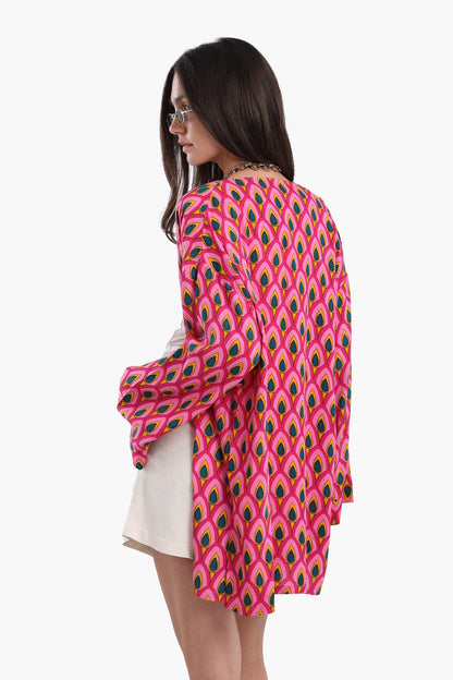 Peacock Pattern Kimono