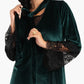 Carina Velvet & Lace Maxi Nightgown