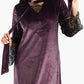 Carina Velvet & Lace Maxi Nightgown