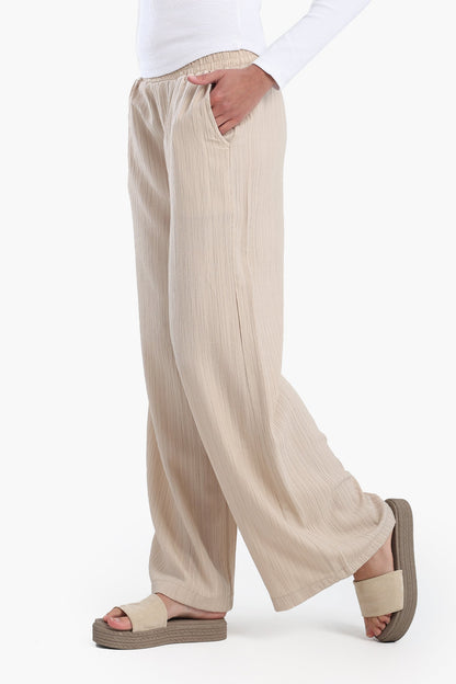 بنطلون مريح بنقش ذاتي