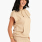 Carina Lounge Hoodie with Cap Sleeves