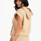 Carina Lounge Hoodie with Cap Sleeves