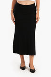 Carina Black Pleated Skirt