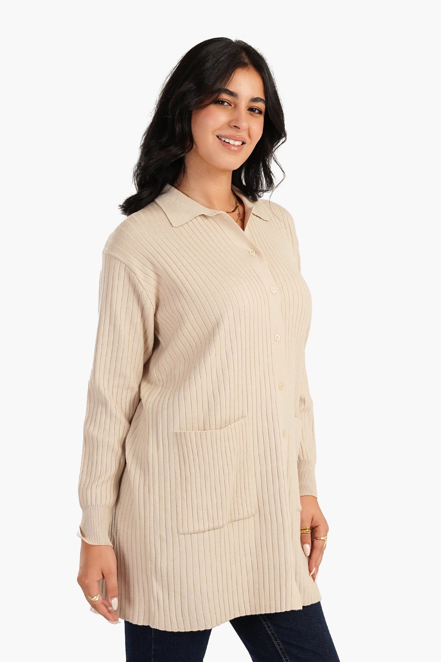 Carina Button Front Knitted Cardigan