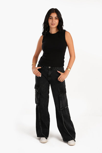 بلوزة صالة بدون أكمام