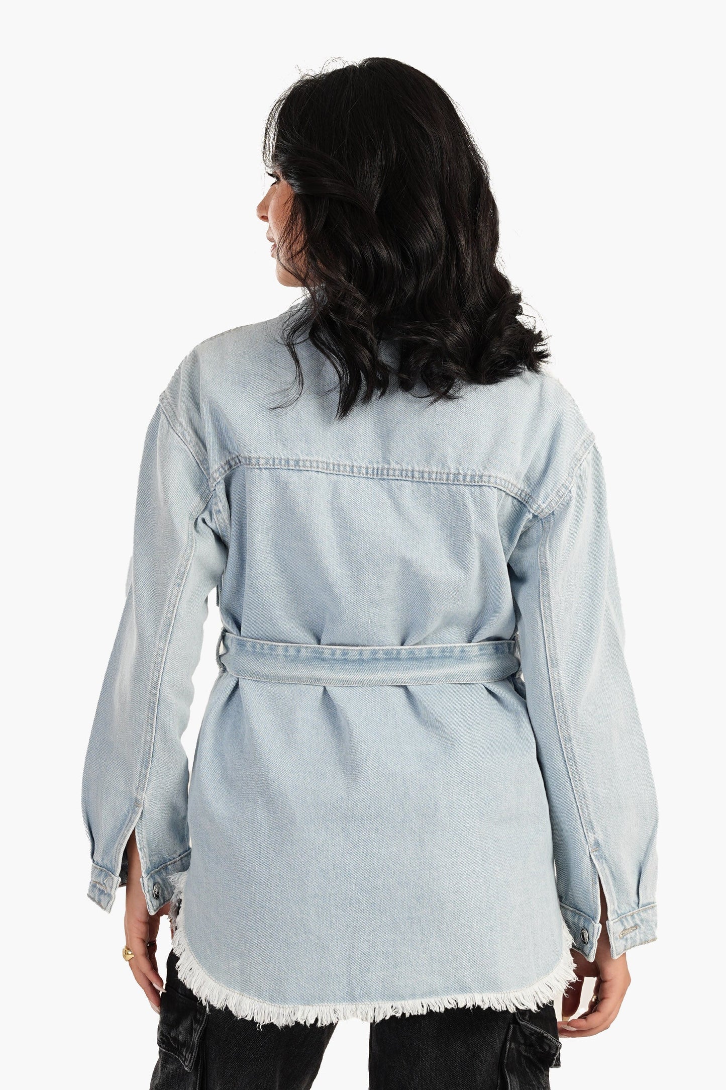 Carina Denim Jacket with Belt