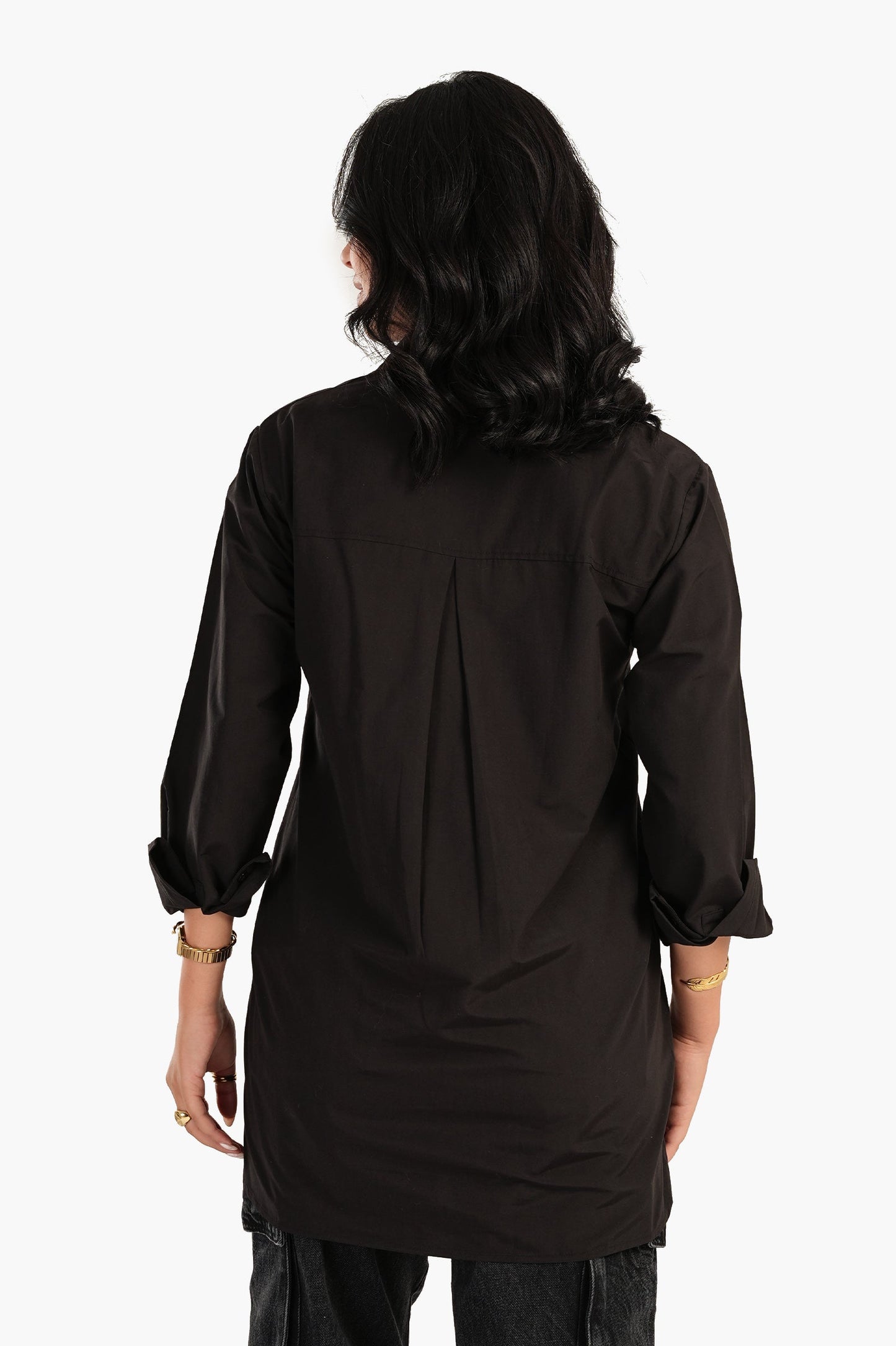 Carina Poplin Shirt with Chest Pocket