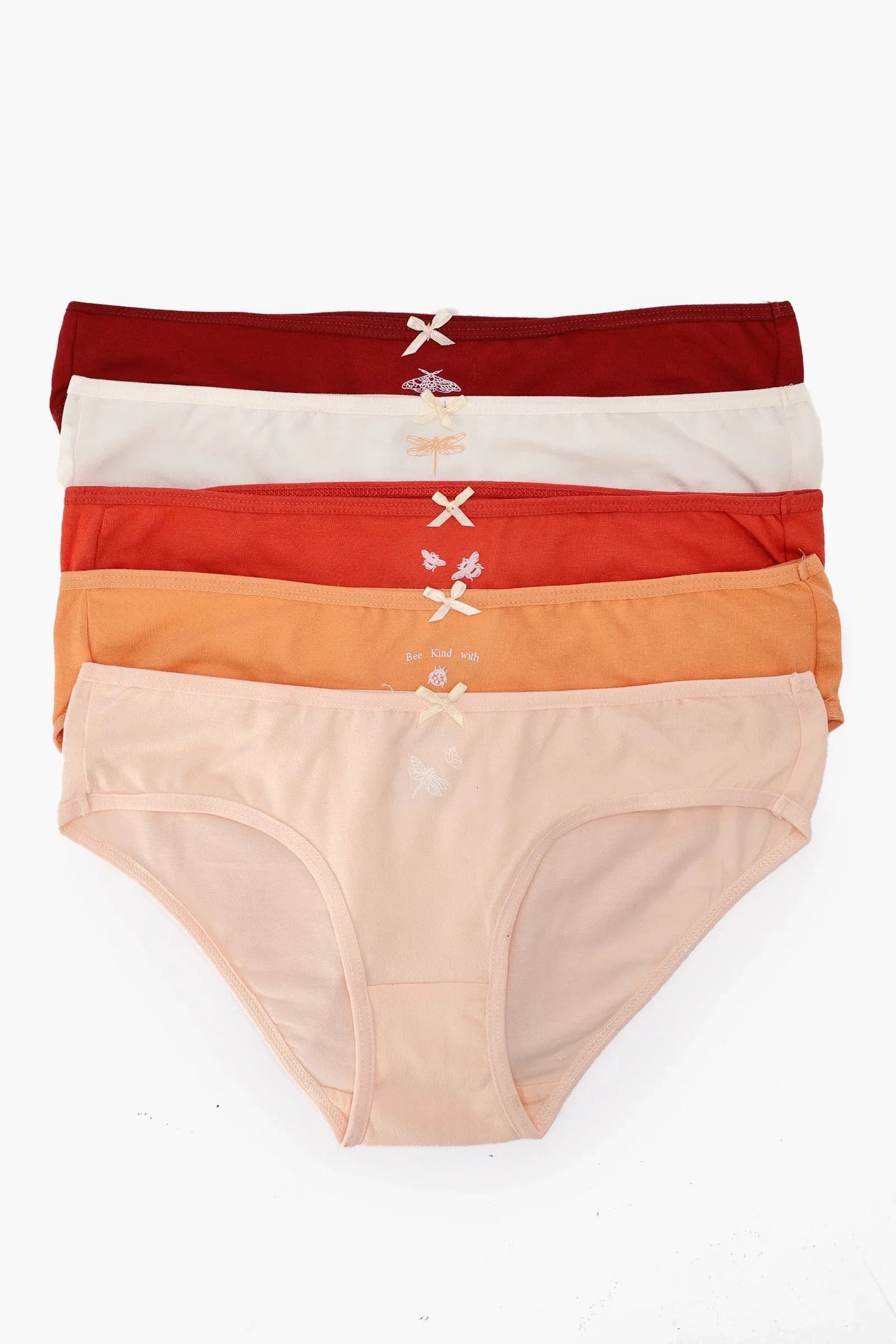 Pack of 5 Colored Bikini Panties