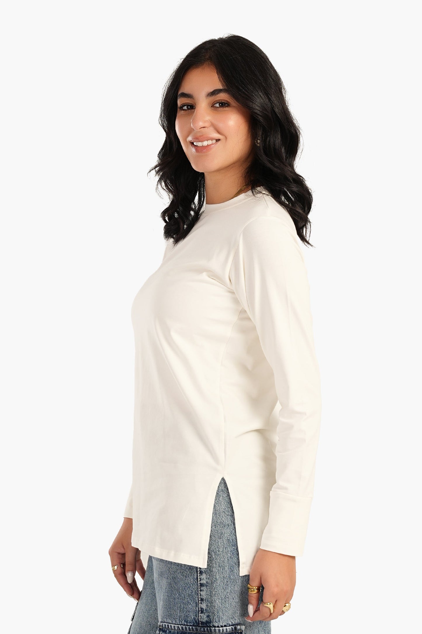 Carina Long Sleeves Basic T-Shirt