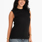 Basic Crew Neck Sleeveless Top