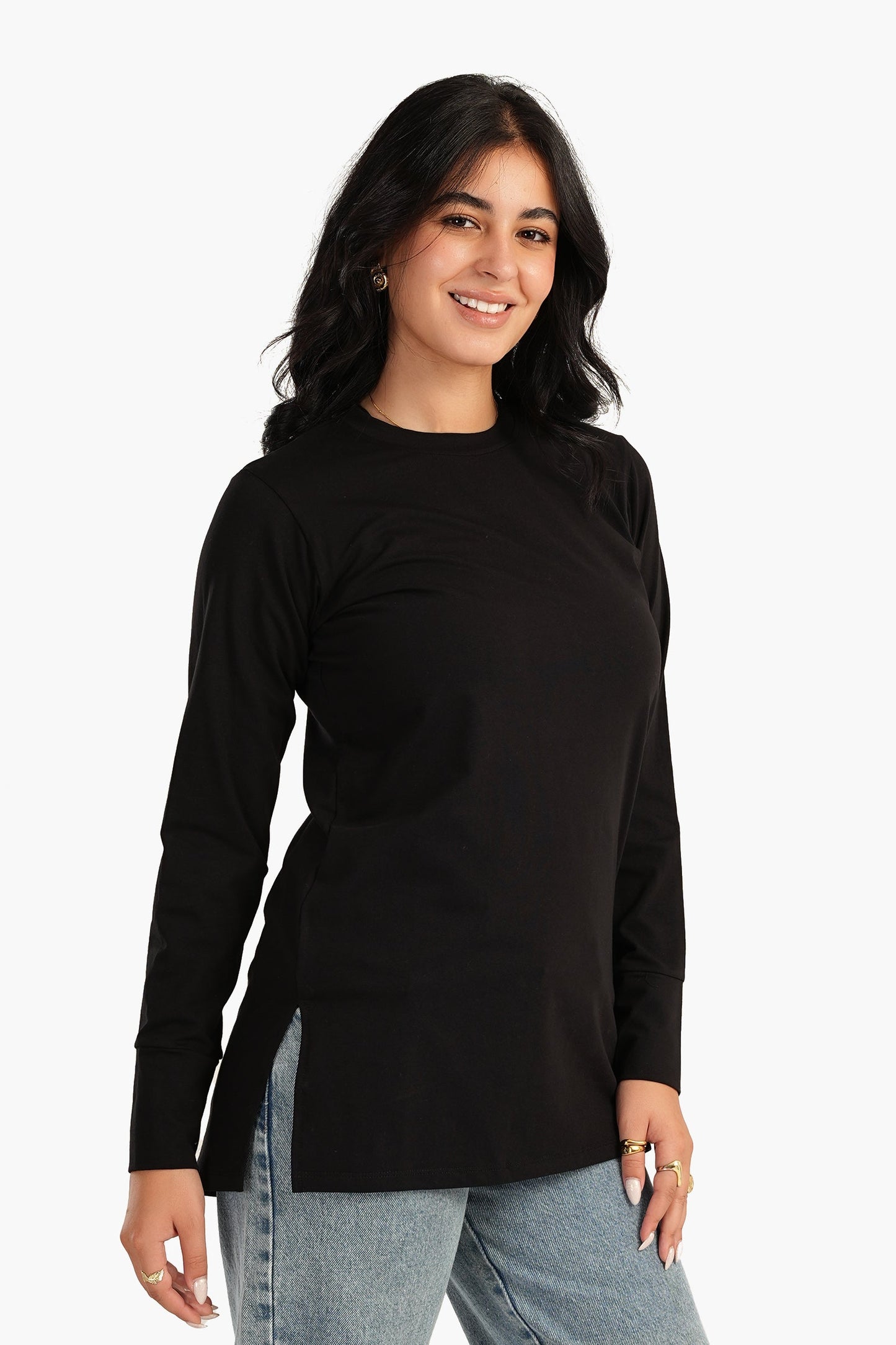 Carina Long Sleeves Basic T-Shirt