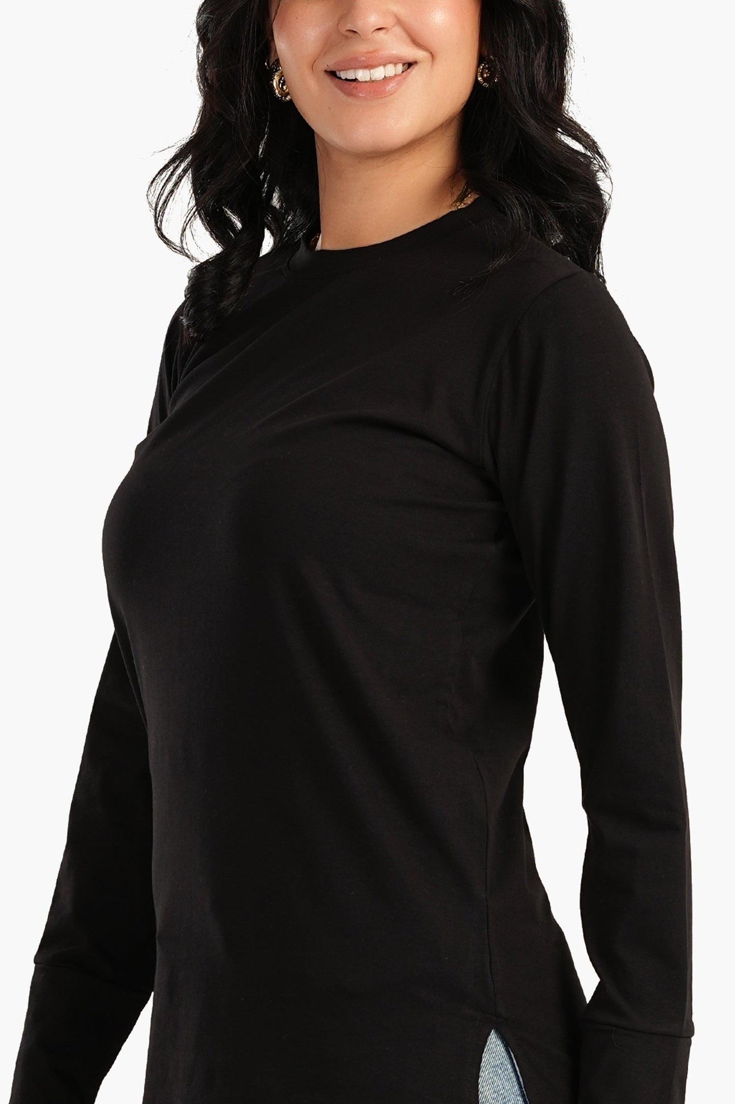 Carina Long Sleeves Basic T-Shirt