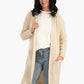 Cable Knitted Hooded Cardigan