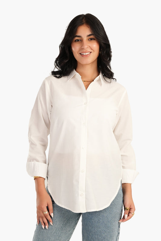 Basic Shirt with Round Hem