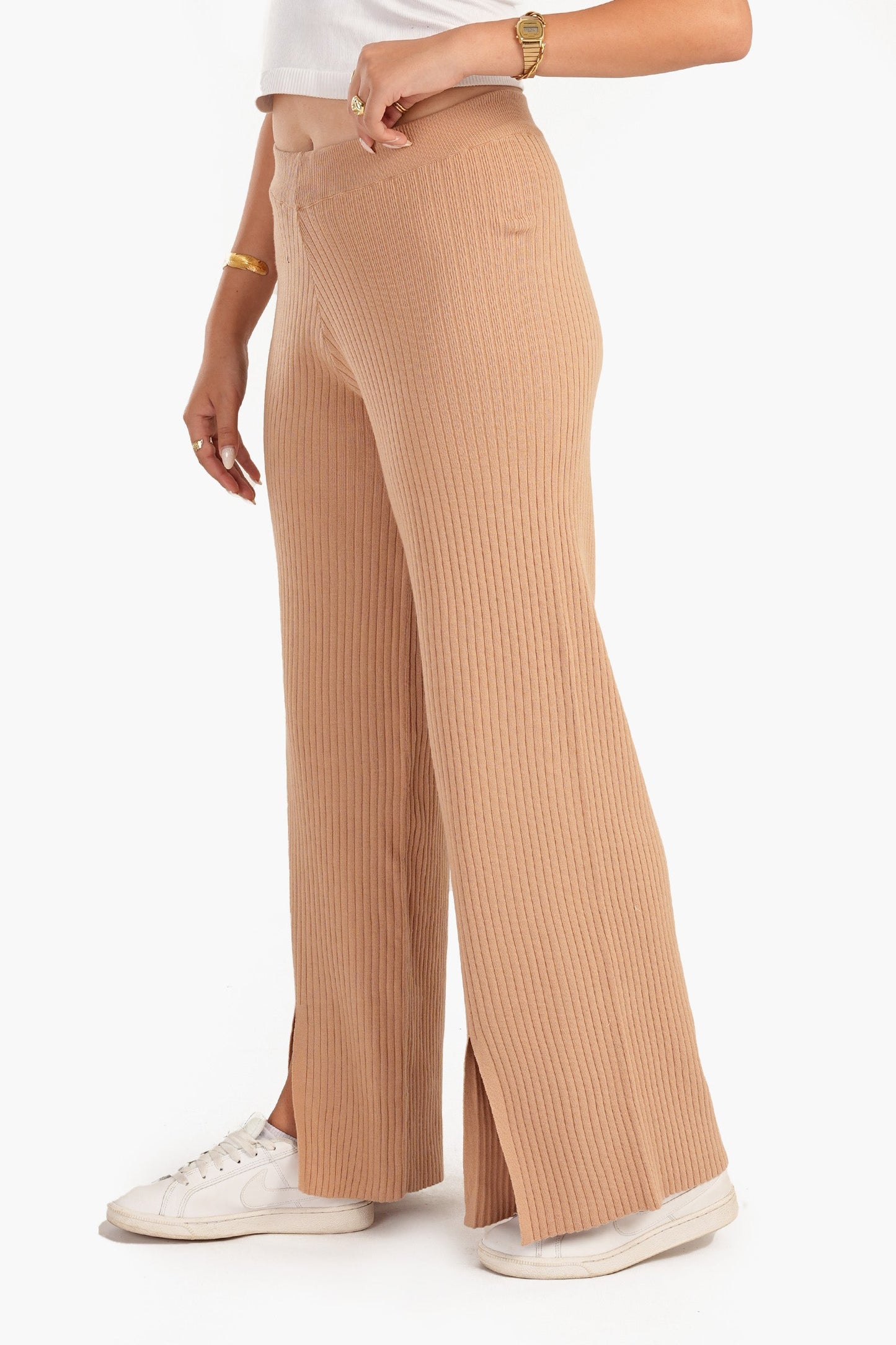 Carina Lounge Pants with Front Slits