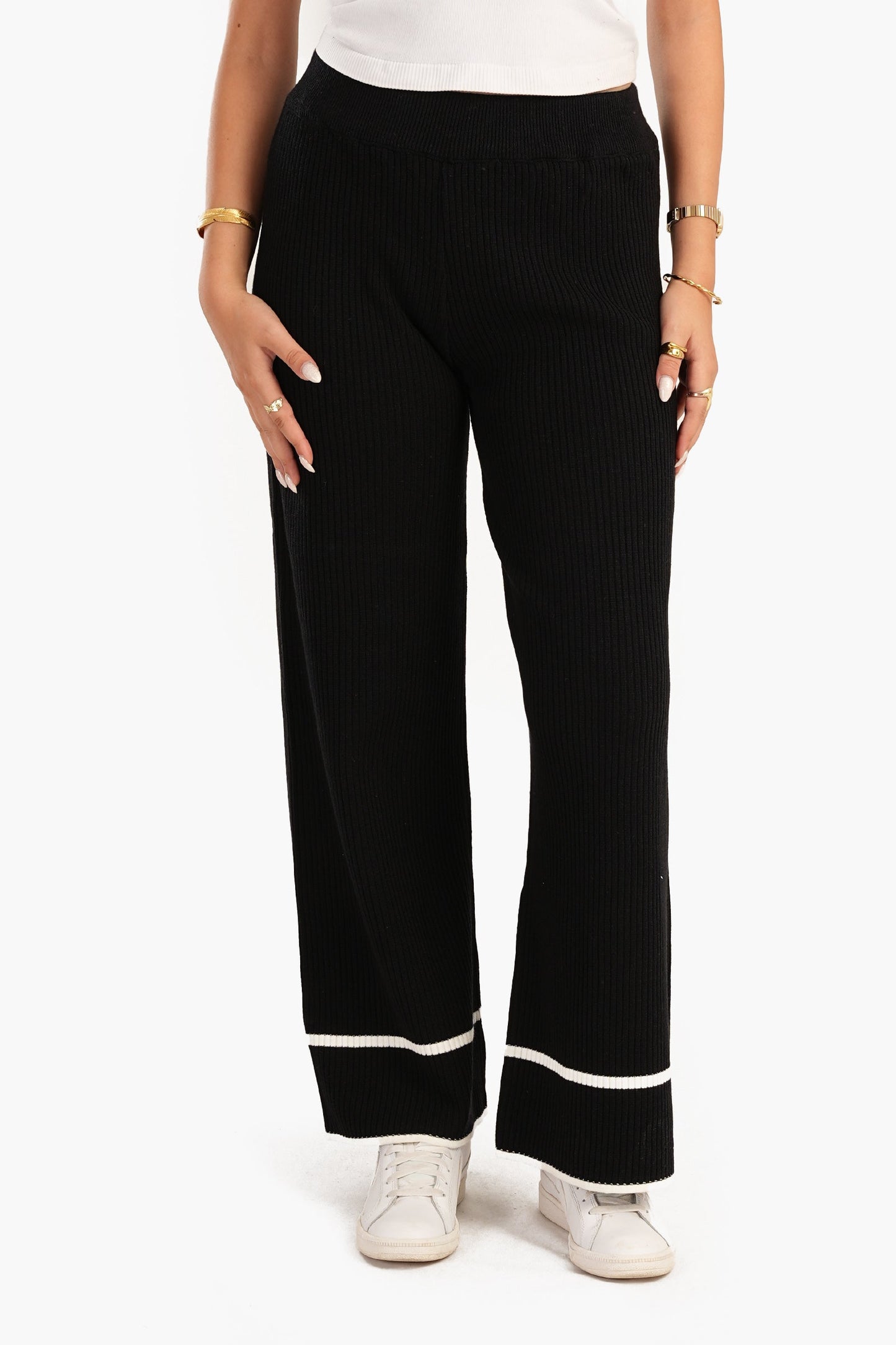 Carina Rib-Knit Lounge Pants