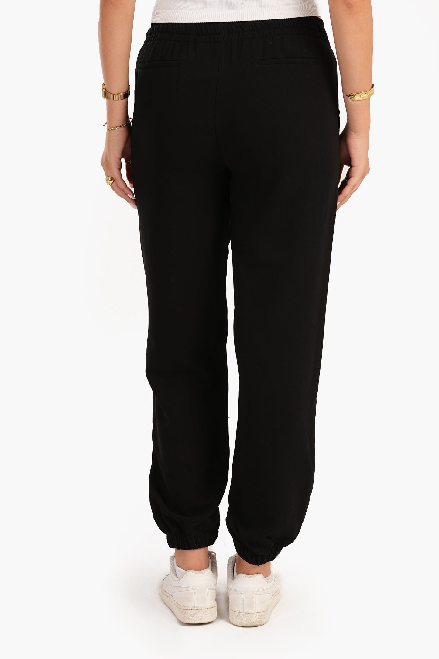 Carina Acrylic Black Joggers