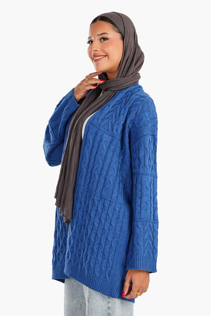 كارديجان كابل محبوك بقصّة مريحة