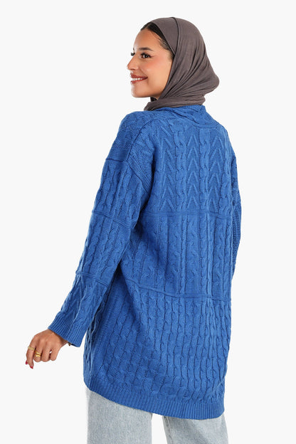 كارديجان كابل محبوك بقصّة مريحة