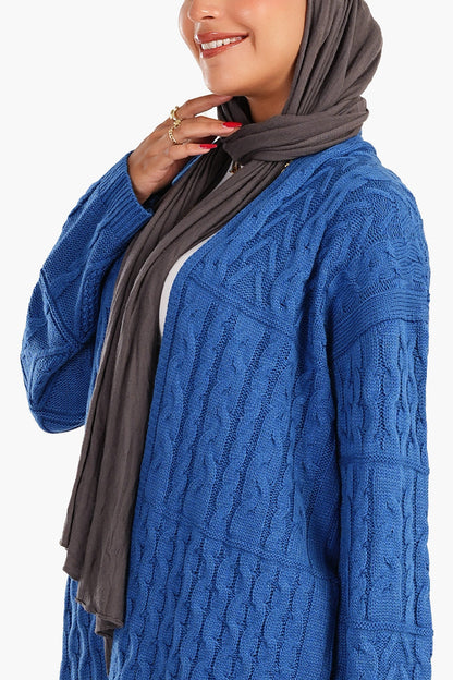 كارديجان كابل محبوك بقصّة مريحة