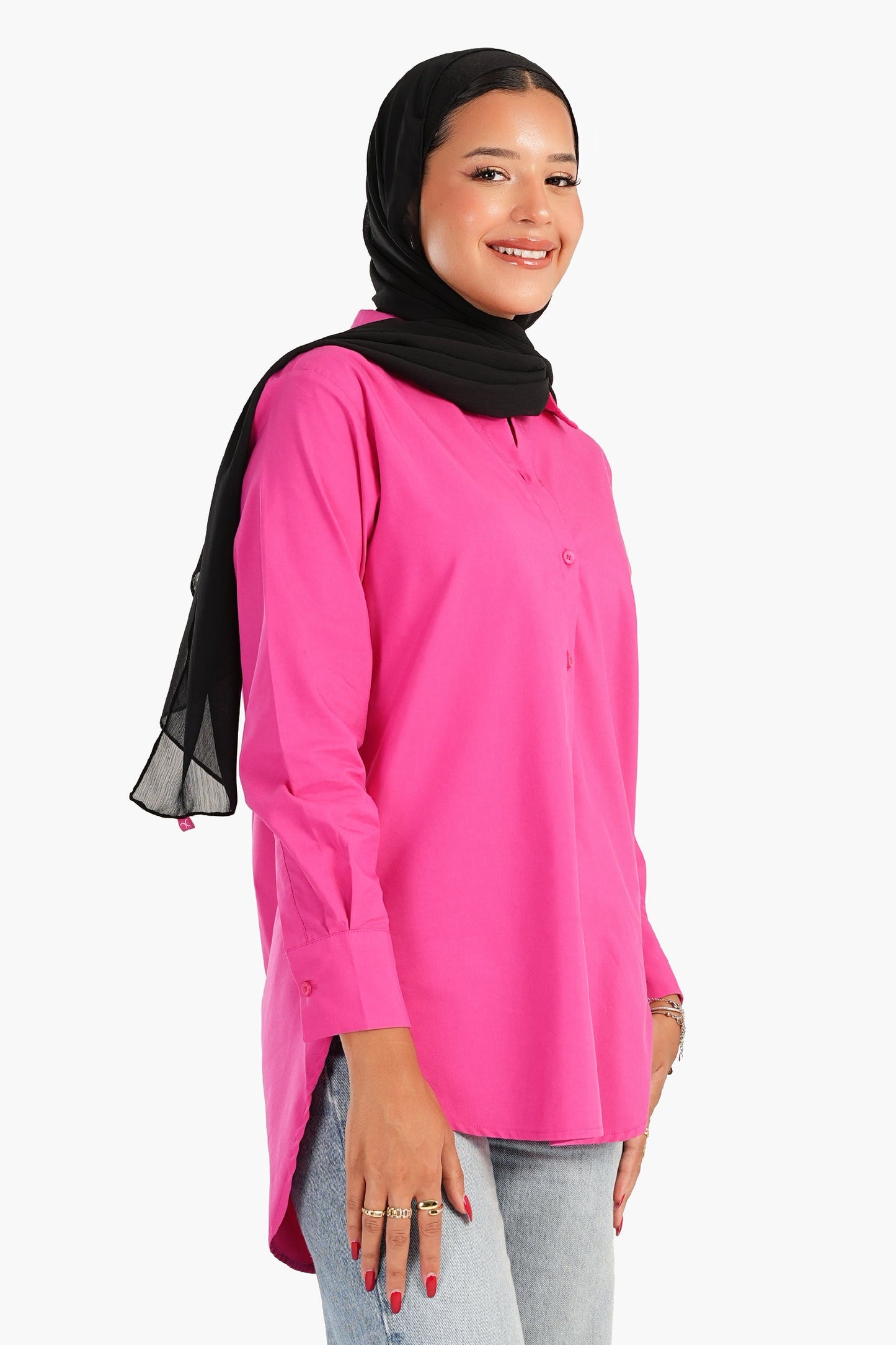 Carina Asymmetrical Long Sleeves Shirt