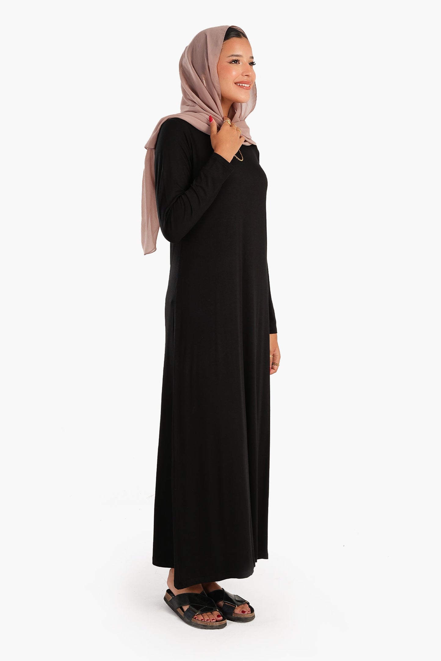 Viscose Round Neck Dress