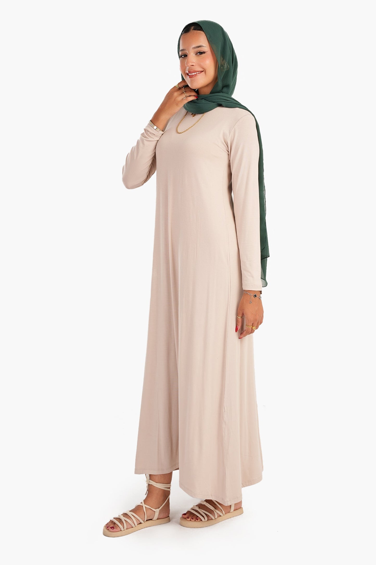 Viscose Round Neck Dress