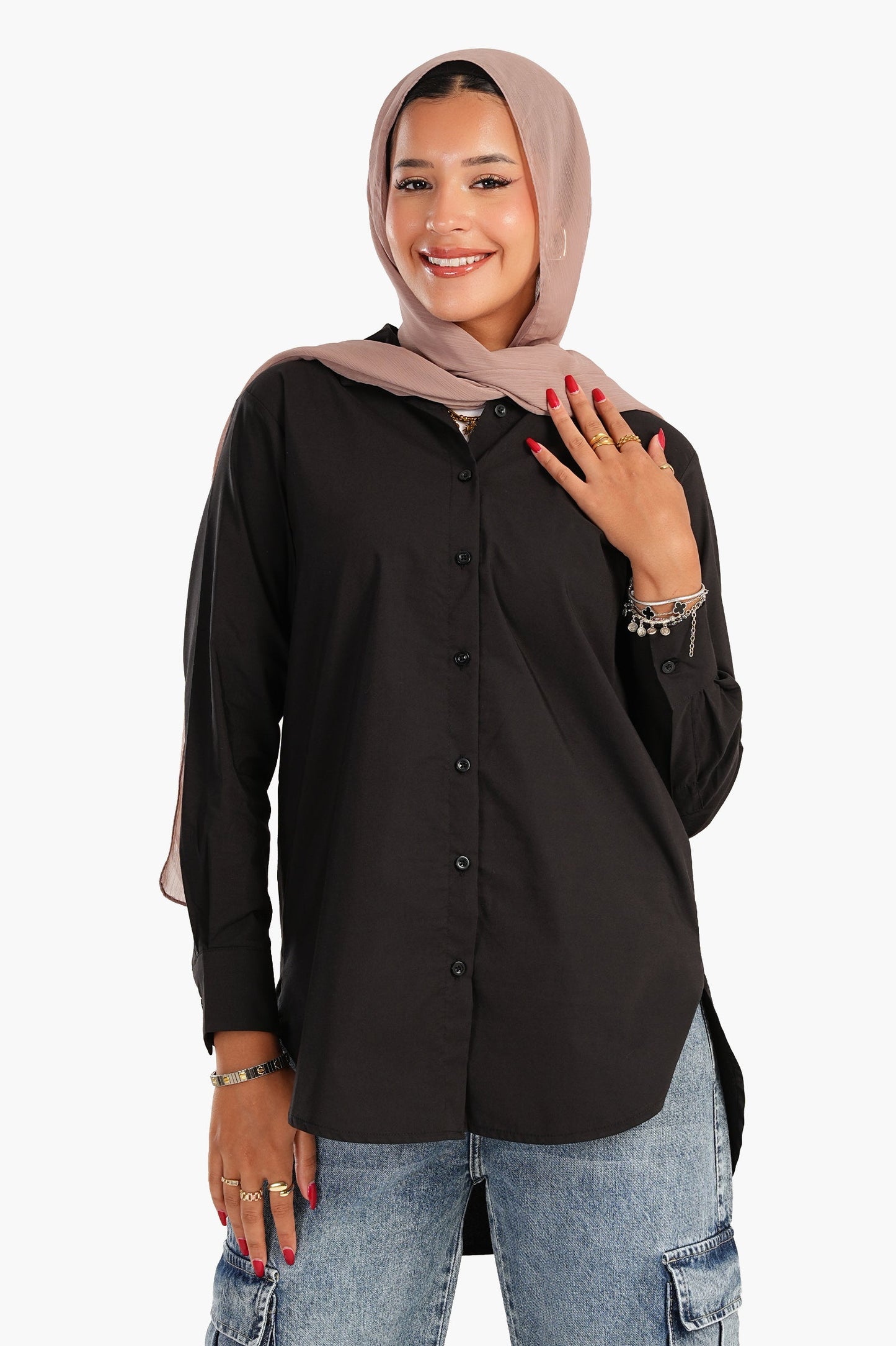 Carina Asymmetrical Long Sleeves Shirt