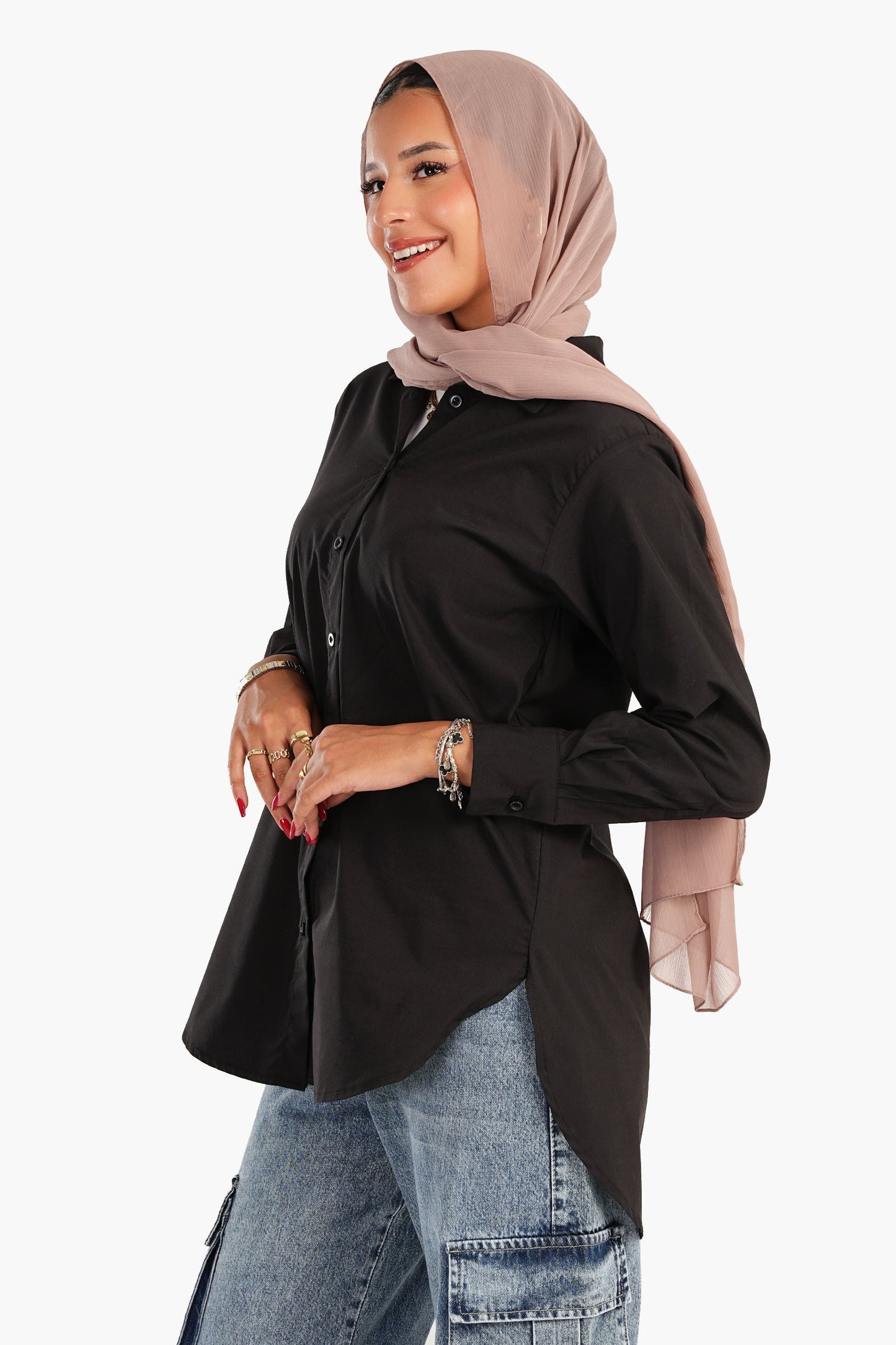 Carina Asymmetrical Long Sleeves Shirt