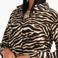 Carina Voile Zebra Print Shirt