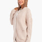 Carina Cardigan with Ribbed Elastic Hem