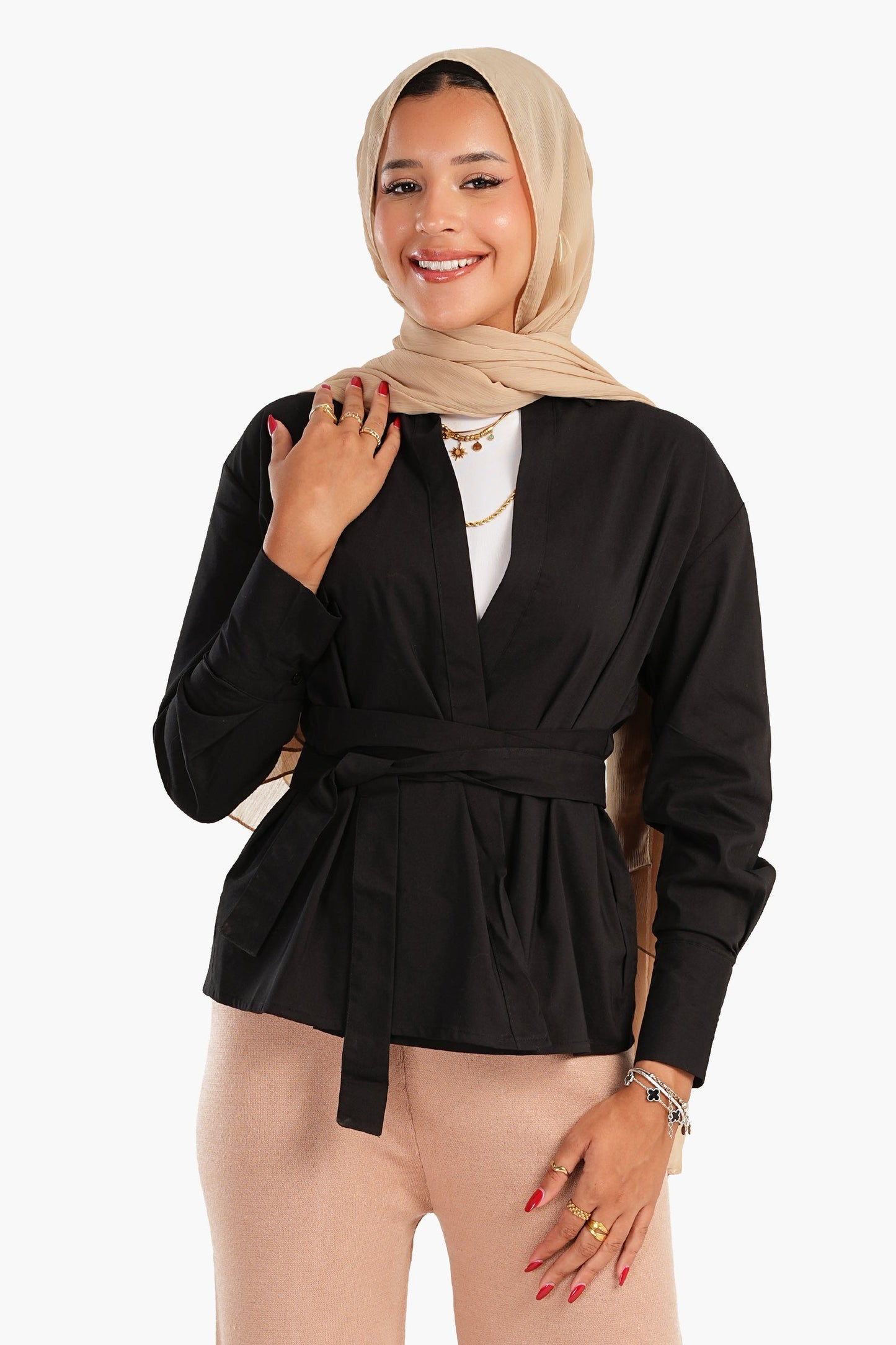 Carina Shirt with Waist Belt