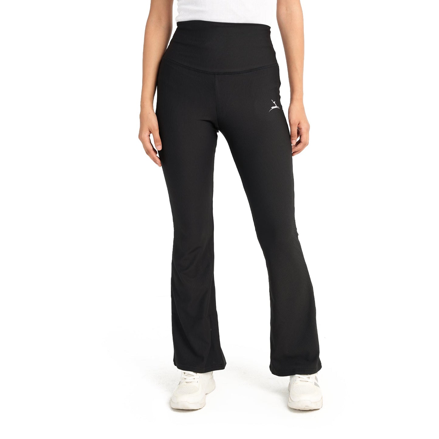 High Waist Ribbed Flare Pants