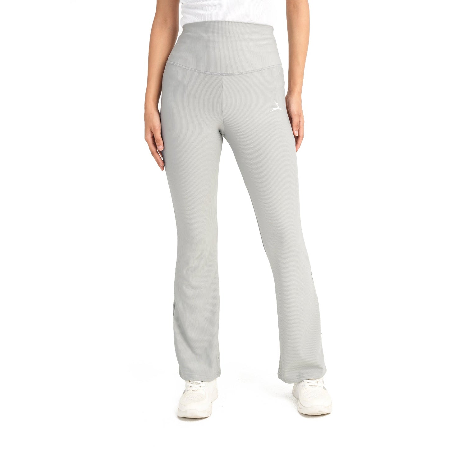 High Waist Ribbed Flare Pants