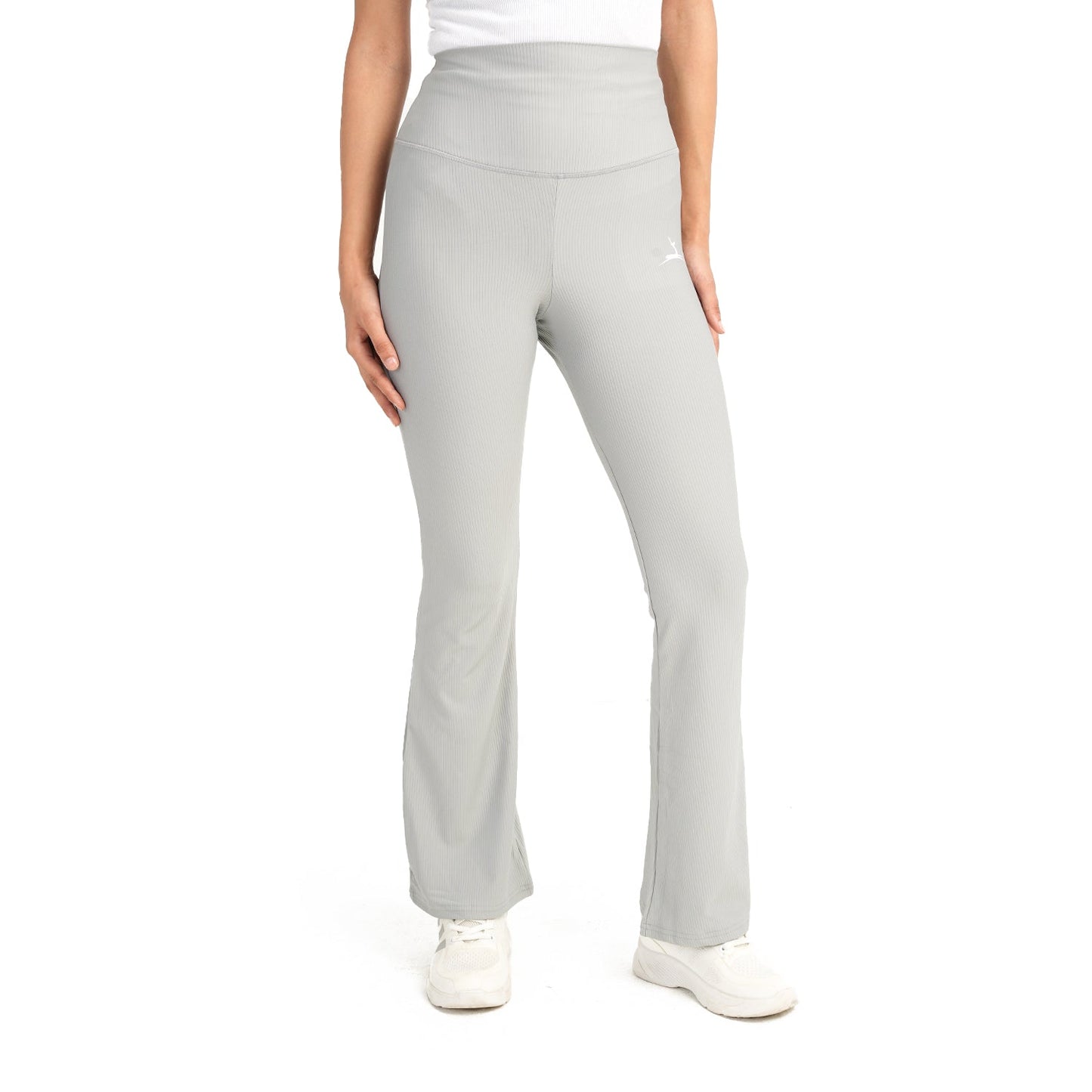 High Waist Ribbed Flare Pants