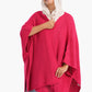 Knitted Wool Open Front Poncho