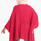 Knitted Wool Open Front Poncho