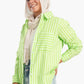 Lime Casual Striped Shirt