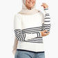 Soft Wool Pullover with Stripes