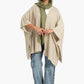 Knitted Wool Open Front Poncho