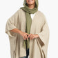 Knitted Wool Open Front Poncho