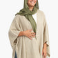 Knitted Wool Open Front Poncho